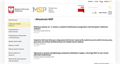 Desktop Screenshot of bip.msp.gov.pl